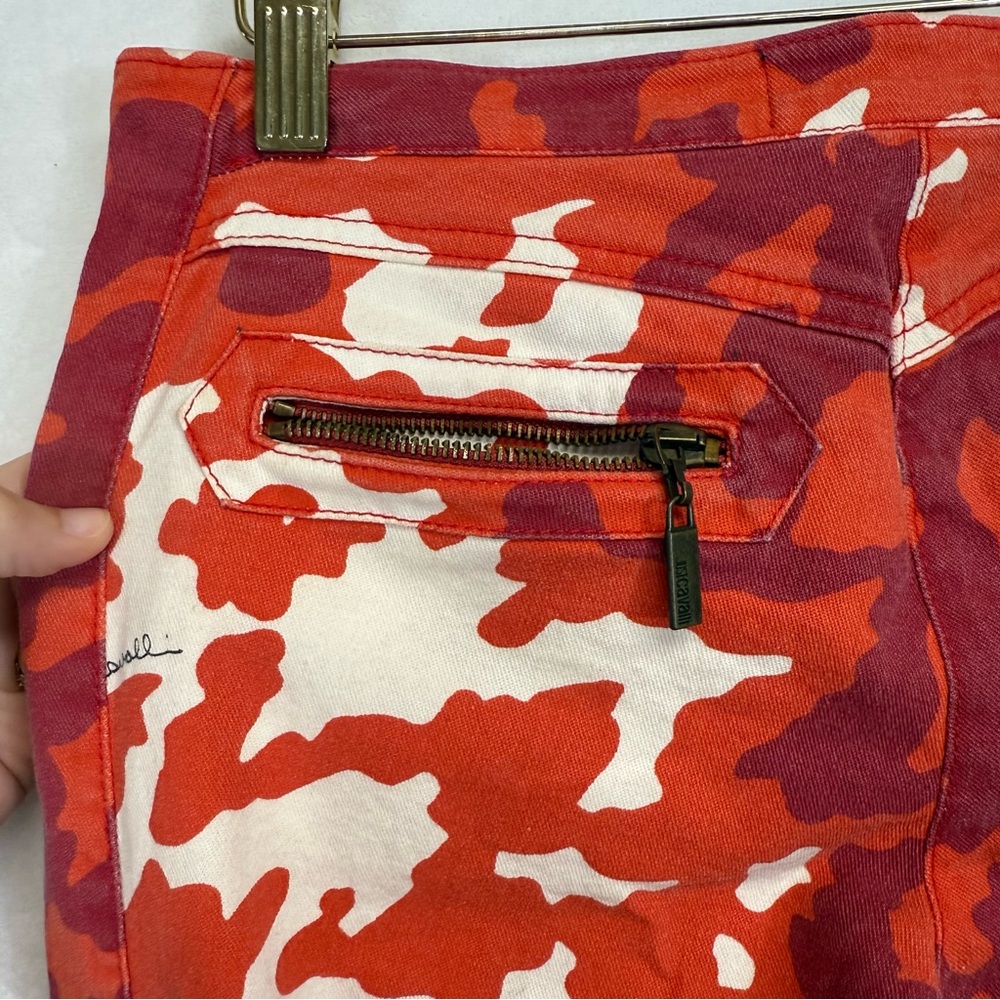 Roberto Cavalli Vibrant Red and White Skinny Jeans - Picture 15 of 16